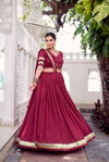 Pink Colour Sakhi Pure Chanderi With Zari Weaving Work Lehenga With Blouse And Dupatta Lnb1664